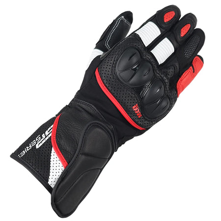 GP-PRO Gp Pro SP-2 V3 Summer Racing Gloves - Touchscreen Leather Protection Red / M