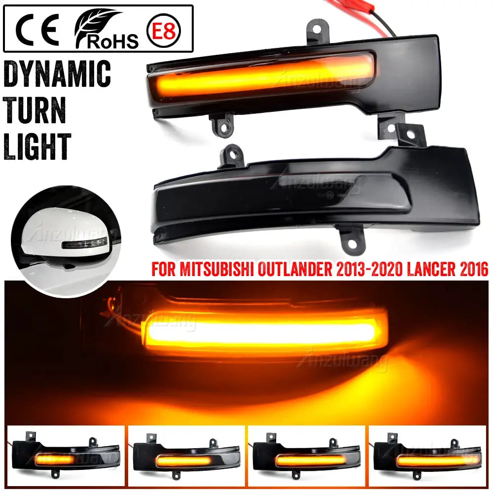 LED Exterior Mirror Turn Signals For Mitsubishi Outlander Lancer ASX by InterCyprus Trading Ltd