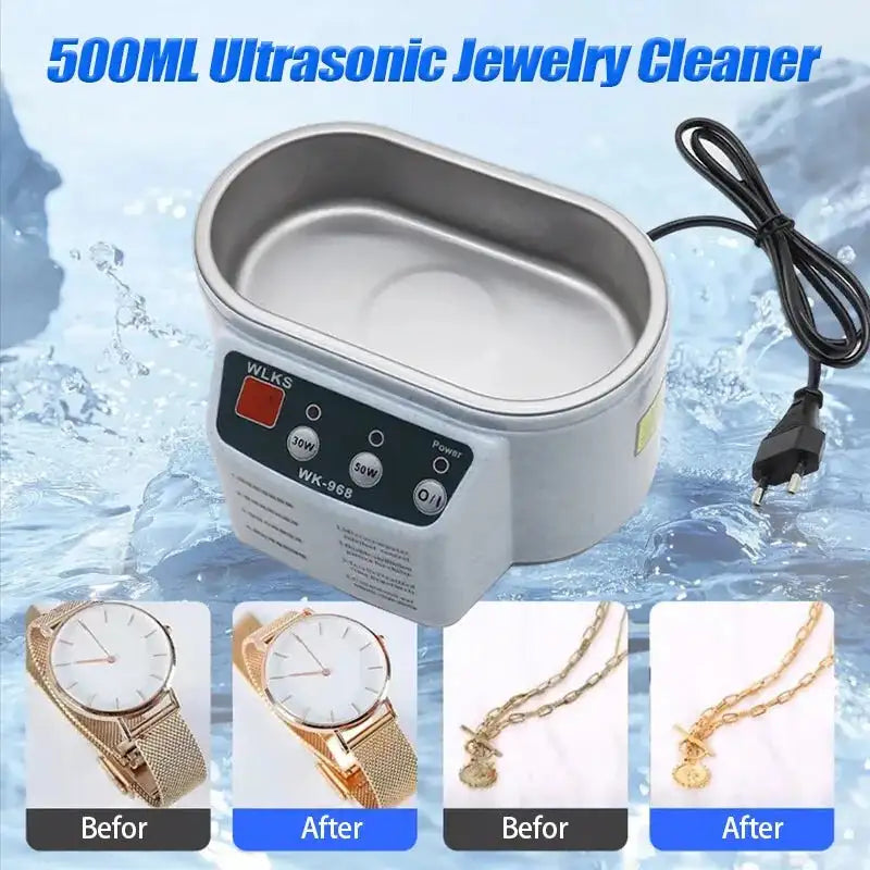 30W Ultrasonic Cleaner Bath For Jewelry Glasses Watches