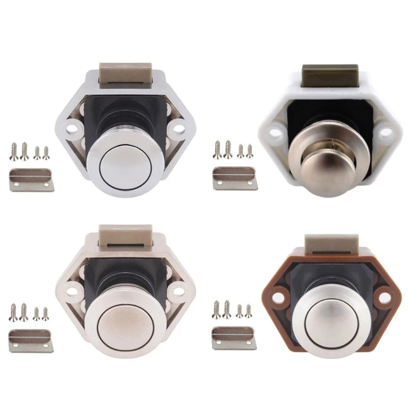 Camper Car Push Lock 20mm - Secure RV, Boat, and Caravan Furniture