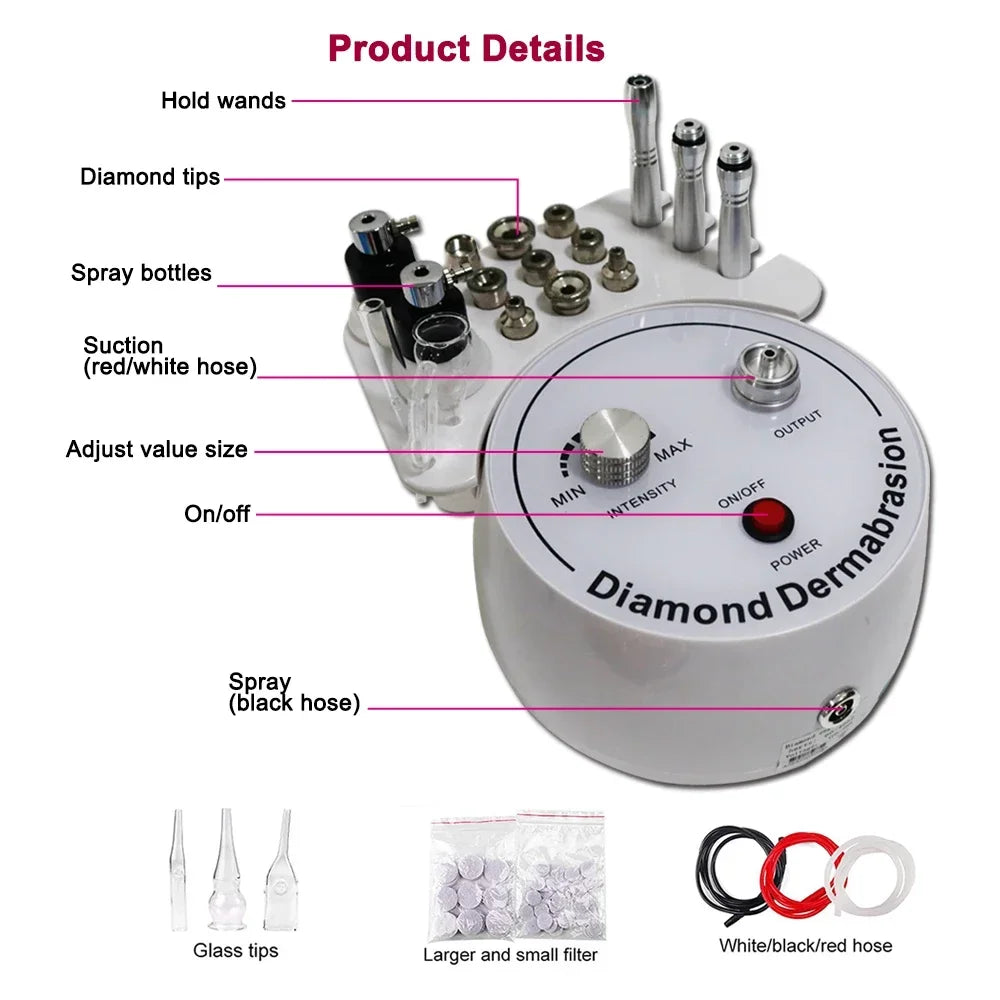 VL-MH182 - 3 In 1 Diamond Microdermabrasion Device