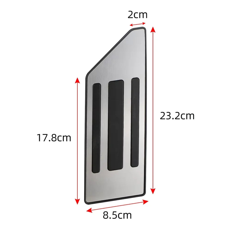 Pėdos atramos pedalų apdaila Peugeot 207 iš nerūdijančio plieno ir gumos, LHD, neslystantis sukibimas