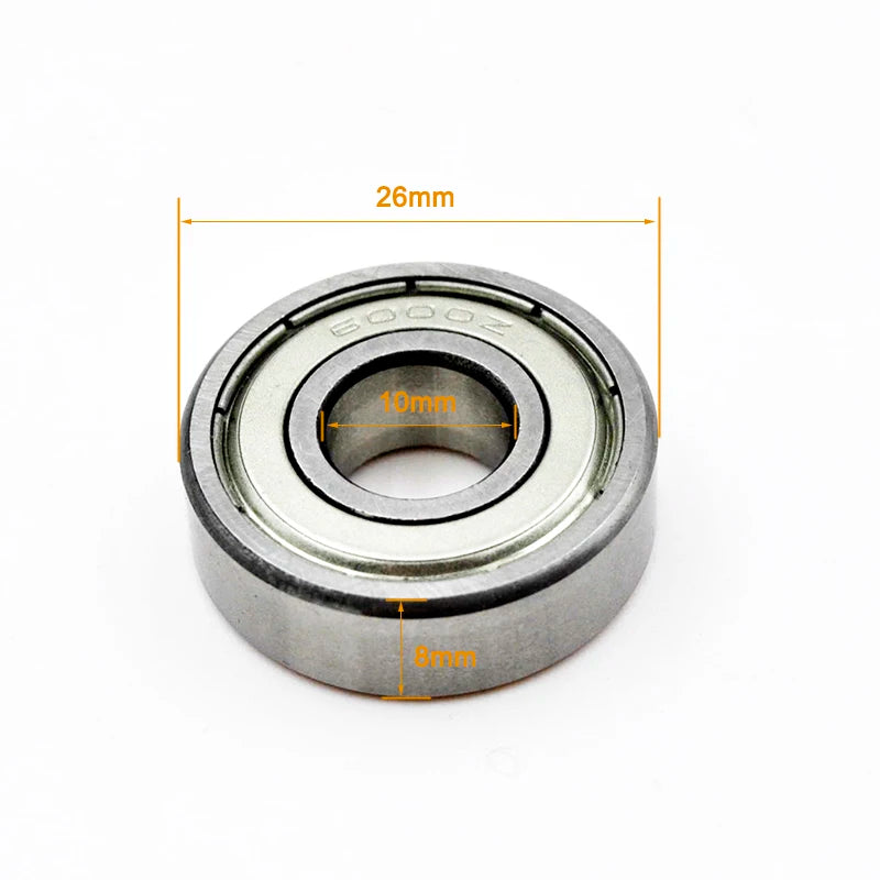6000ZZ 6001ZZ Bearing Set - Deep Groove Ball Bearings 6000ZZ 10x26x8mm / CHINA / 2Pcs
