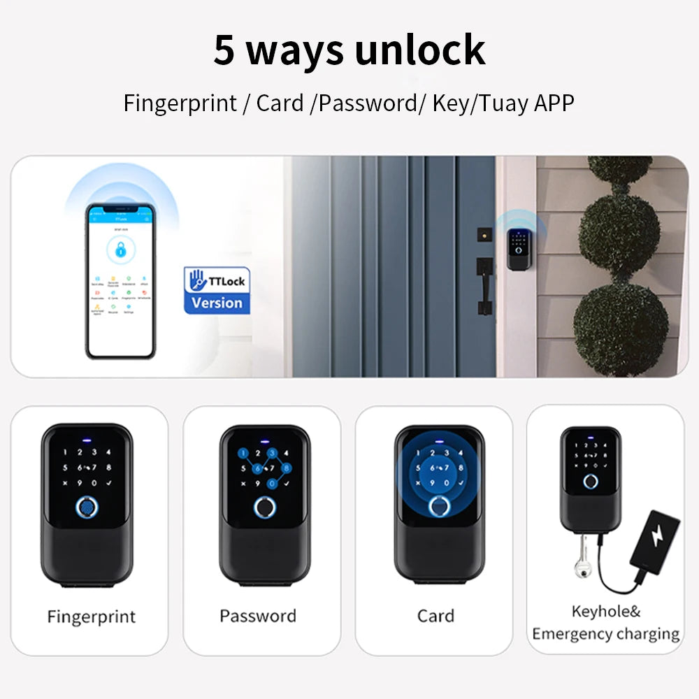 KB5F-TTLOCK Key Safe &ndash; Remote Unlock And Fingerprint Access