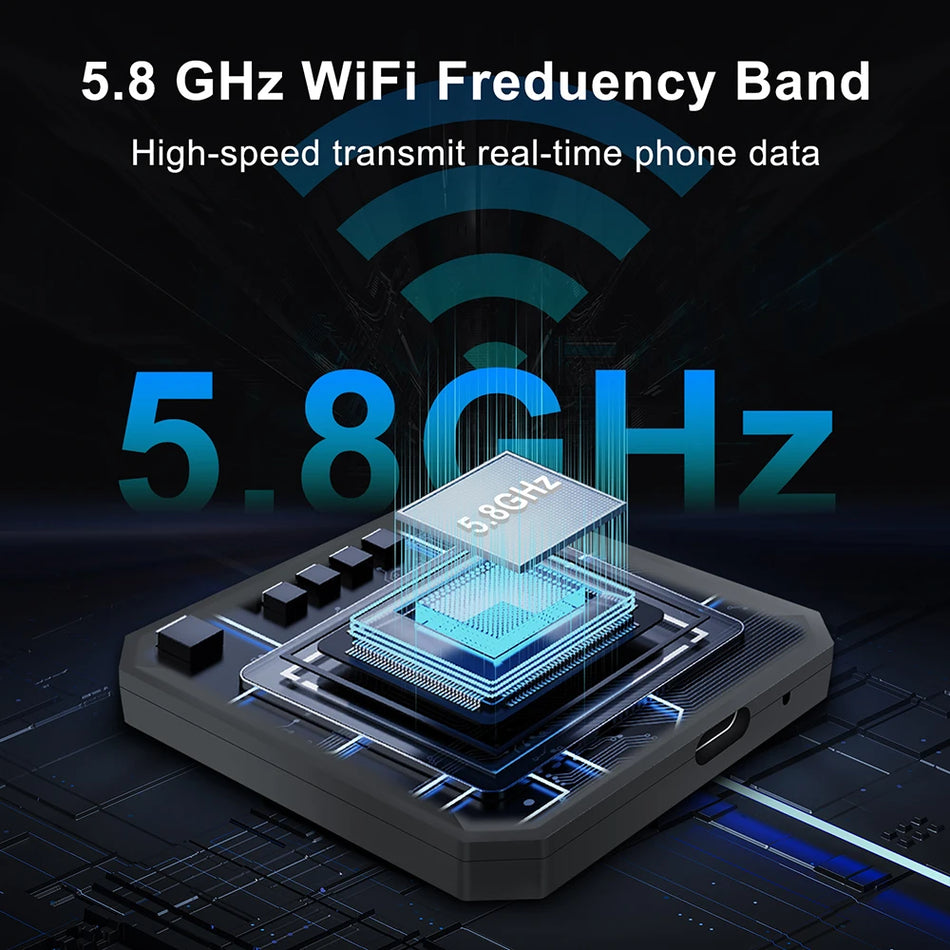 2i1 Kablet til Trådløs CarPlay og Android Auto Adapter til OEM Bilstereoer