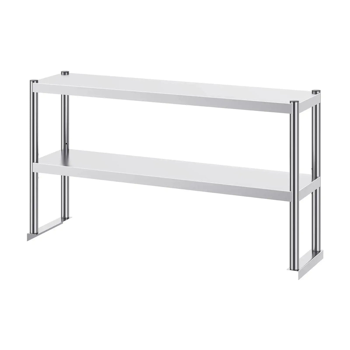 Stainless Steel Kitchen Worktable With Adjustable Overshelf