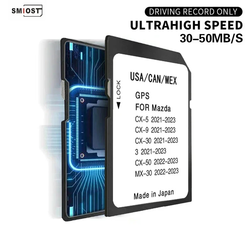 SMIOST Mazda CX-5 CX-9 3 USA CAN MEX Map SD Card &ndash; 2023 GPS