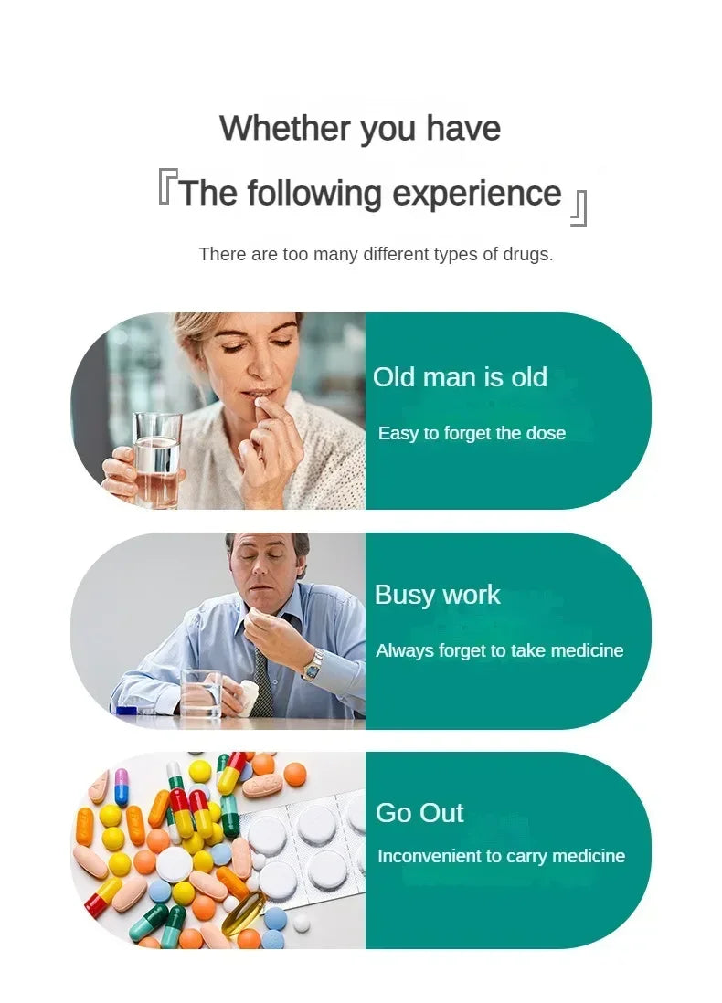 Portable Mini Pill Organizer Box - Compact Medicine Storage Container and Dispenser from China