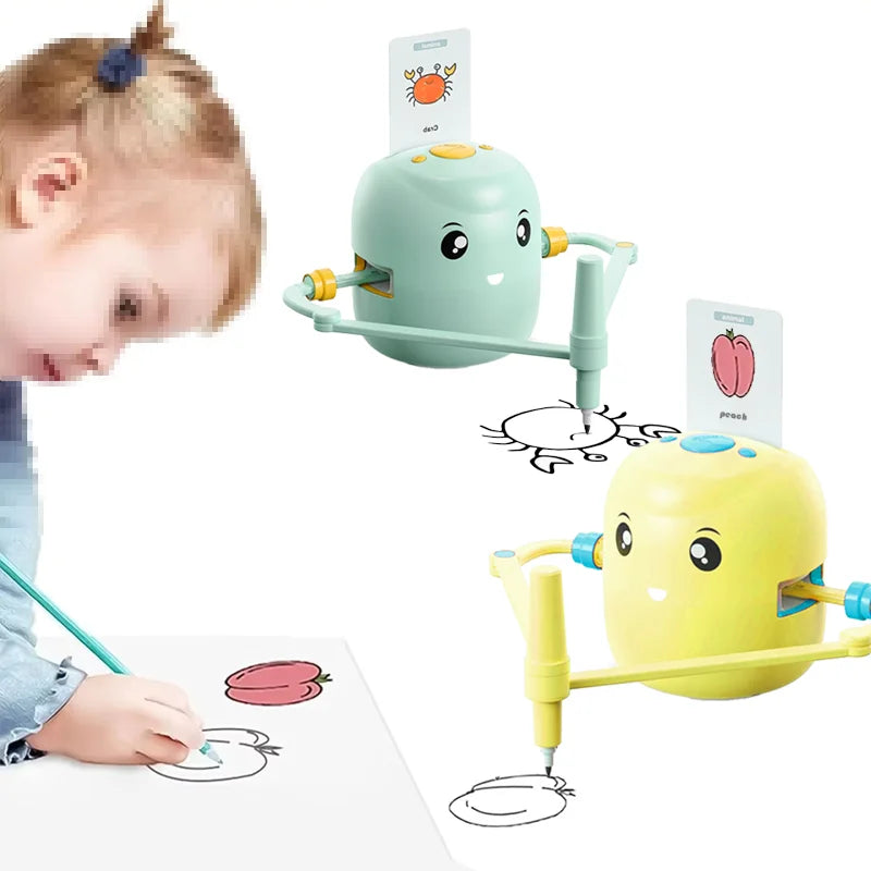 Smart Educational Drawing Robot for Kids - Automatic Painting, Spelling, and Learning Toy