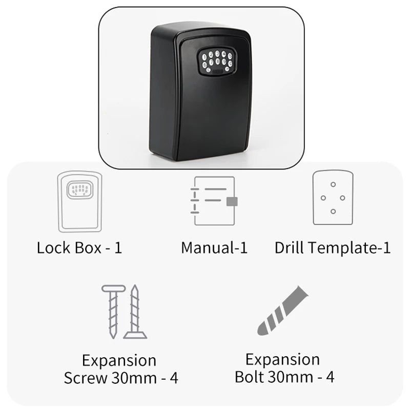 TUYA Fingerprint or Password Safe Key Box &ndash; Smart Lock Box