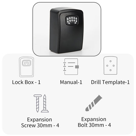 TUYA Fingerprint or Password Safe Key Box &ndash; Smart Lock Box