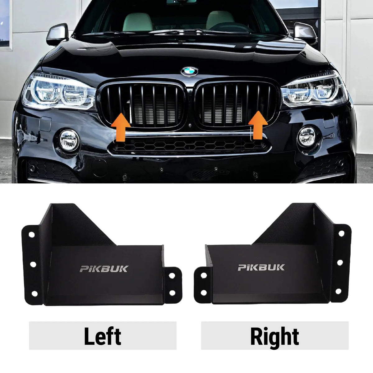 PIKBUK Dynamic Air Scoops For BMW N55 F20/F30 135i/235i/335i/435i Aluminum 1 Pair by InterCyprus Trading Ltd