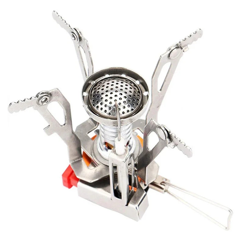 Ultra-Light Aluminum Camping Stove for Outdoor Cooking, Gas Cooker