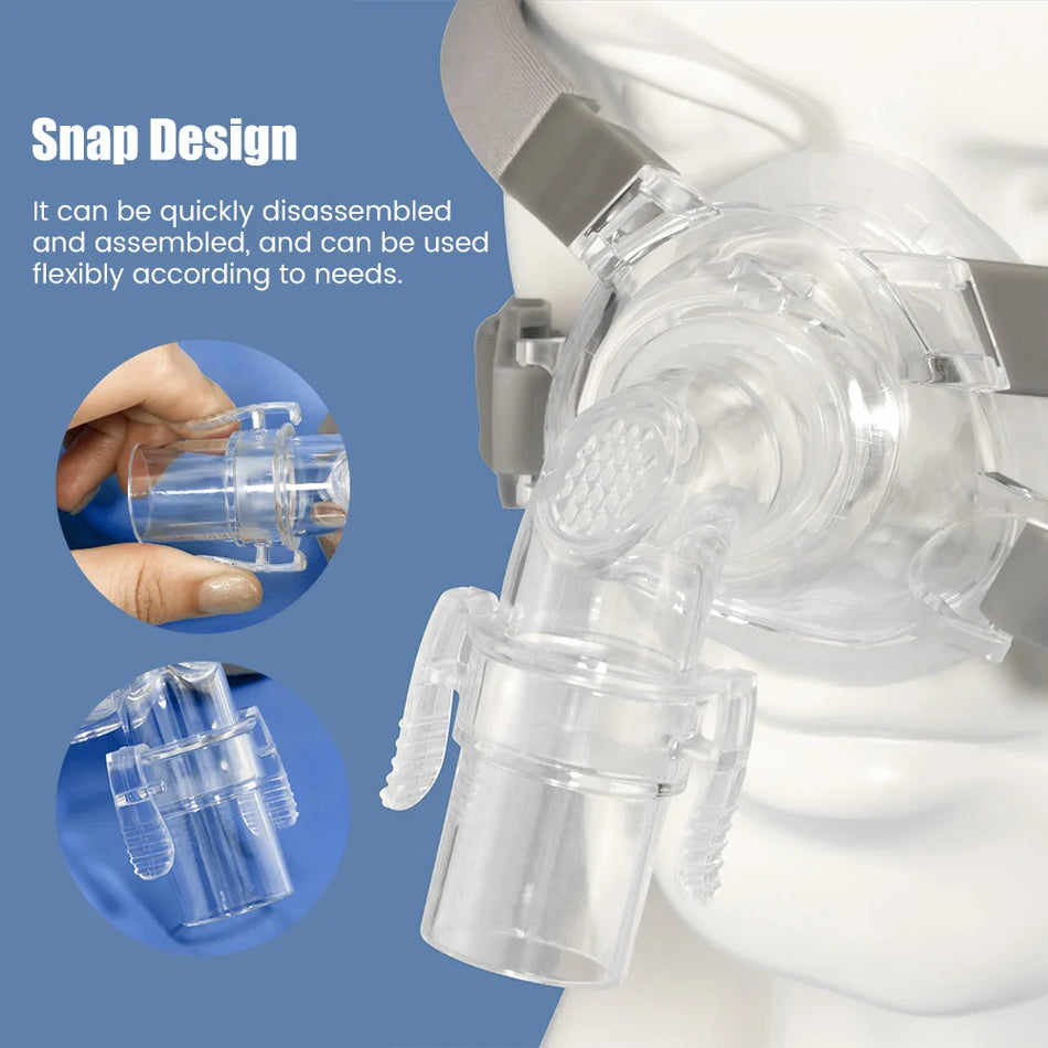 CPAP nosna maska z glavo in silikonskimi blazinicami za avto CPAP
