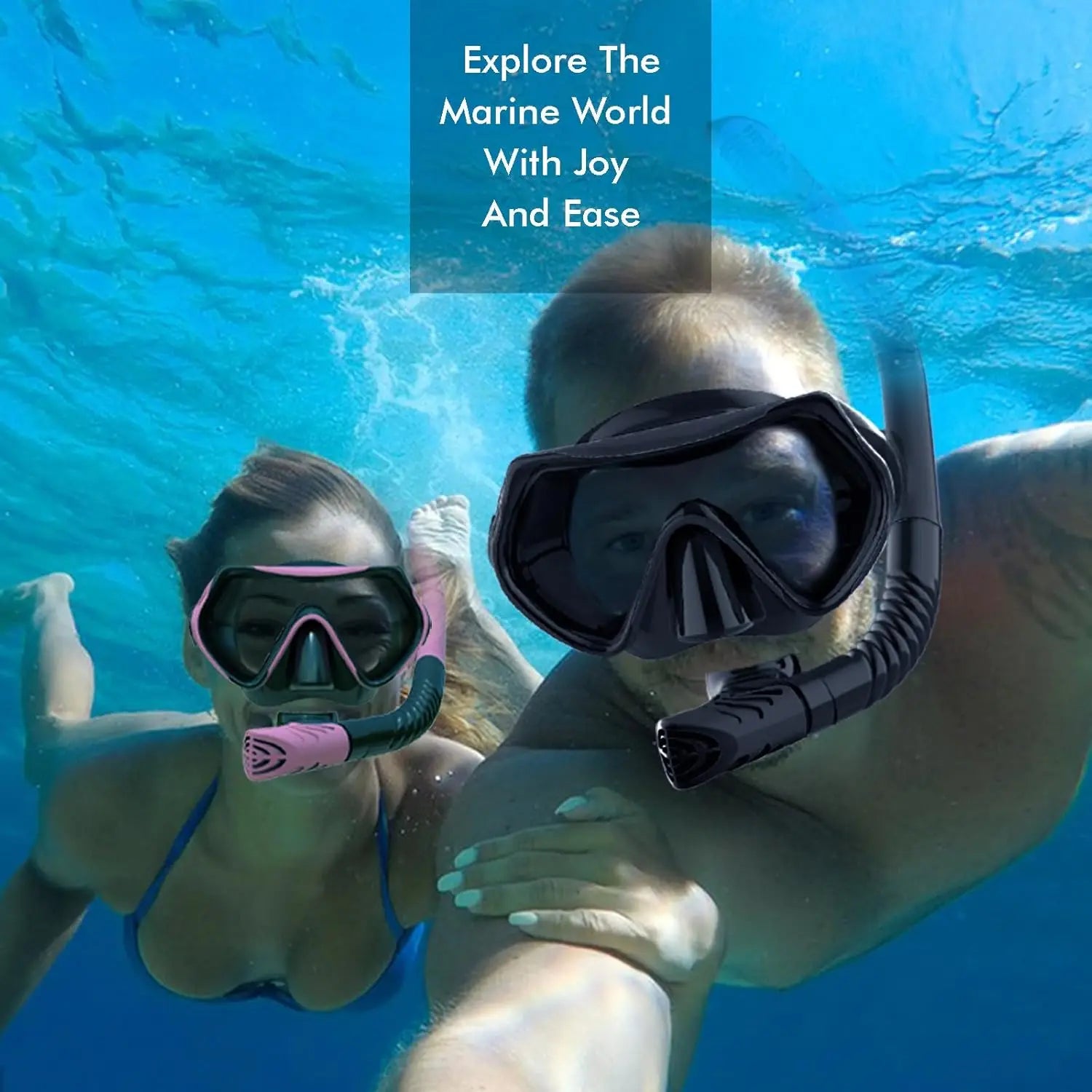 Premium 180&deg; Panoramic Snorkeling Gear with Anti-Fog Dry Top Snorkel