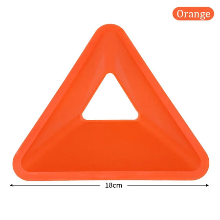 10PCS Triangular Football Training Cones - Agility Markers for Soccer Practice Orange 10PCS