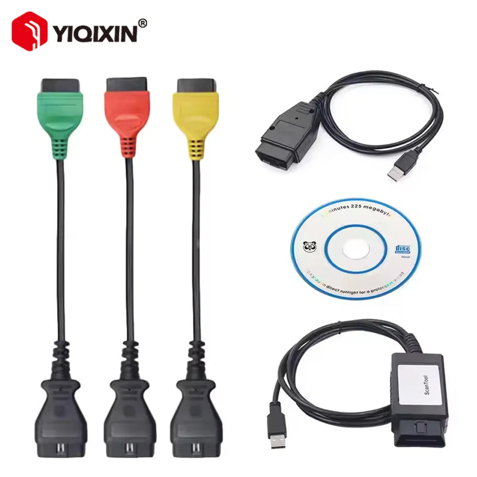 OBD2 ECU skeneris V4.8 USB testeris Fiat Lancia Alfa Romeo automobiliams, daugiamodulinė diagnostika