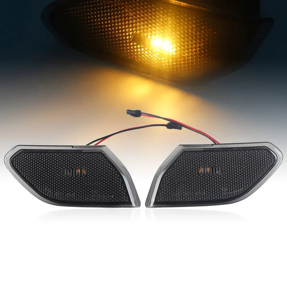 LED Side Marker Light for Jeep Wrangler JL 2018-2023 Front Fender Turn Signal Lights by InterCyprus Trading Ltd