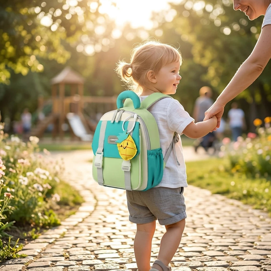 Kindergarten Cartoon-Rucksack aus Nylonmaterial, bequem für Kinder