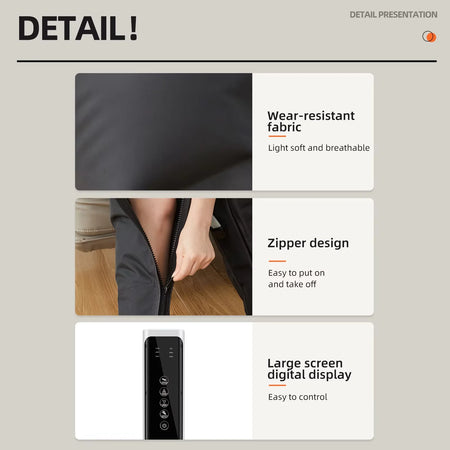 Air Compression Leg Massage 6 Airbag Boots &ndash; Relieves Pain