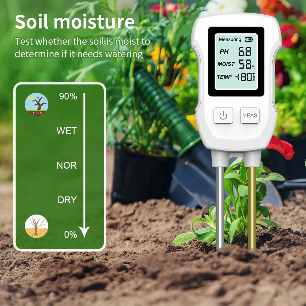 3 in 1 Soil Tester &ndash; Accurate PH Moisture and Temperature Measurement