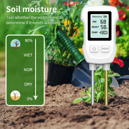 3 in 1 Soil Tester &ndash; Accurate PH Moisture and Temperature Measurement