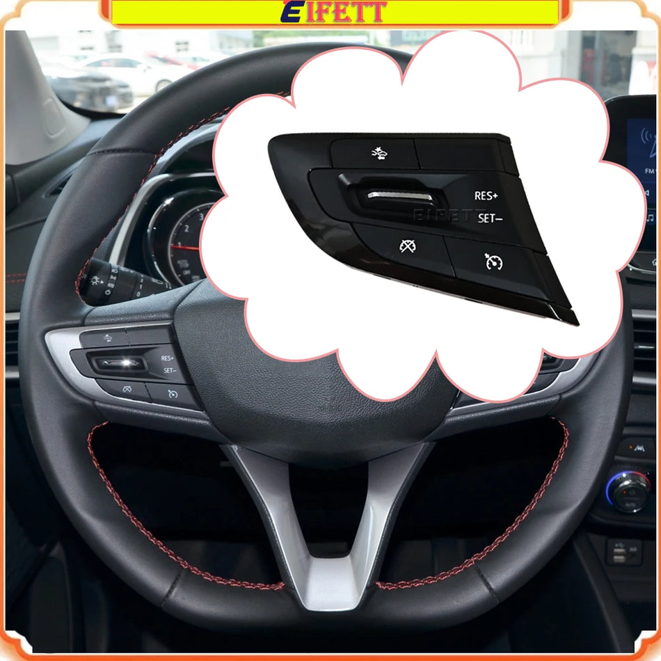 Interruttore del cruise control del volante con retroilluminazione LED per Chevrolet Trax Tracker 2019-2023