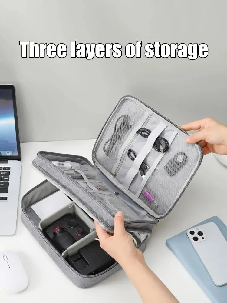 Multifunctional Digital Accessory Storage Bag for Electronics