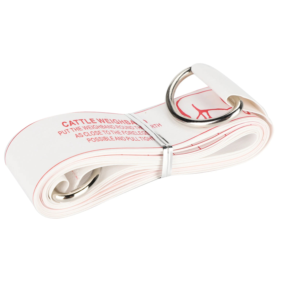 98.4in Cattle Tape Measure Ruler - Two Sided Size Chart