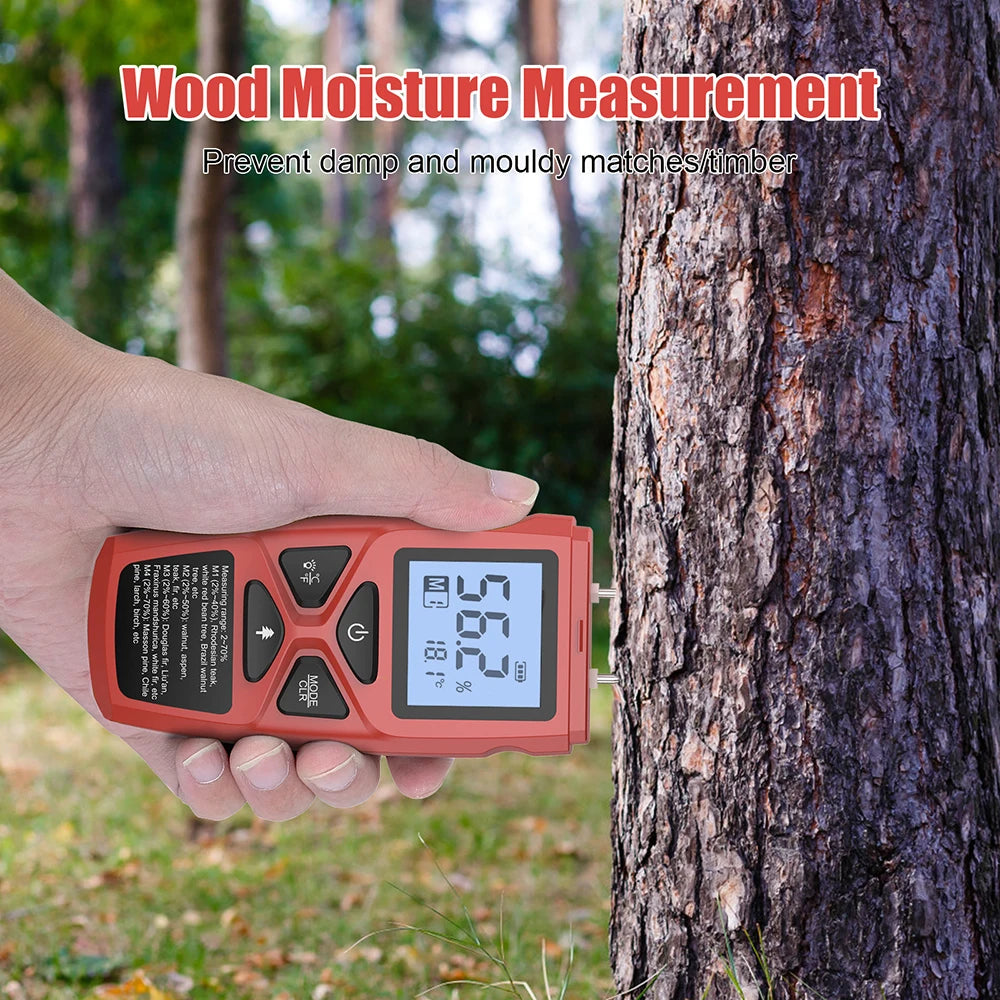 Digital Moisture Meter Wood Detector &ndash; LCD Hygrometer