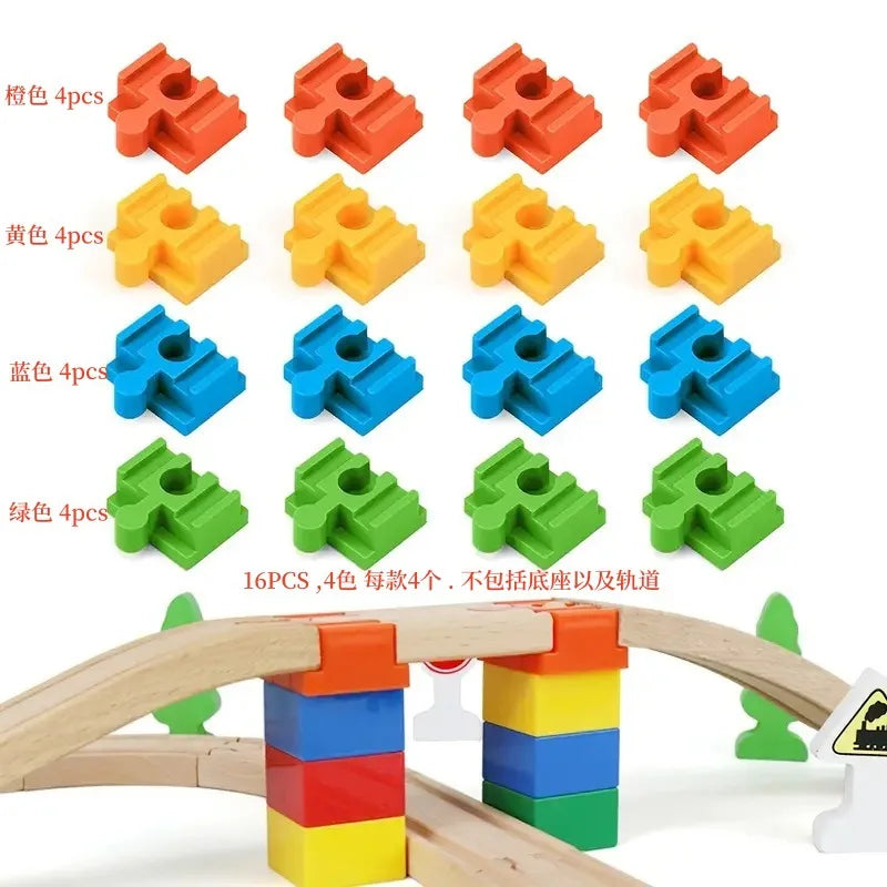 Wooden Train Track Connector &ndash; Seamless Connectivity for Creative Play