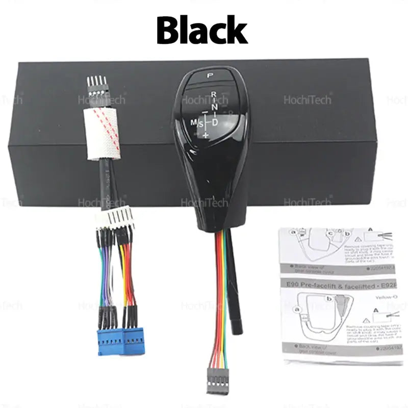 For BMW 1 Series E81 E82 E87 E88 2005-2011 PU Leather LED Gear Shift Knob Thumb Type Shifter Lever Head Retrofit Kit by InterCyprus Trading Ltd