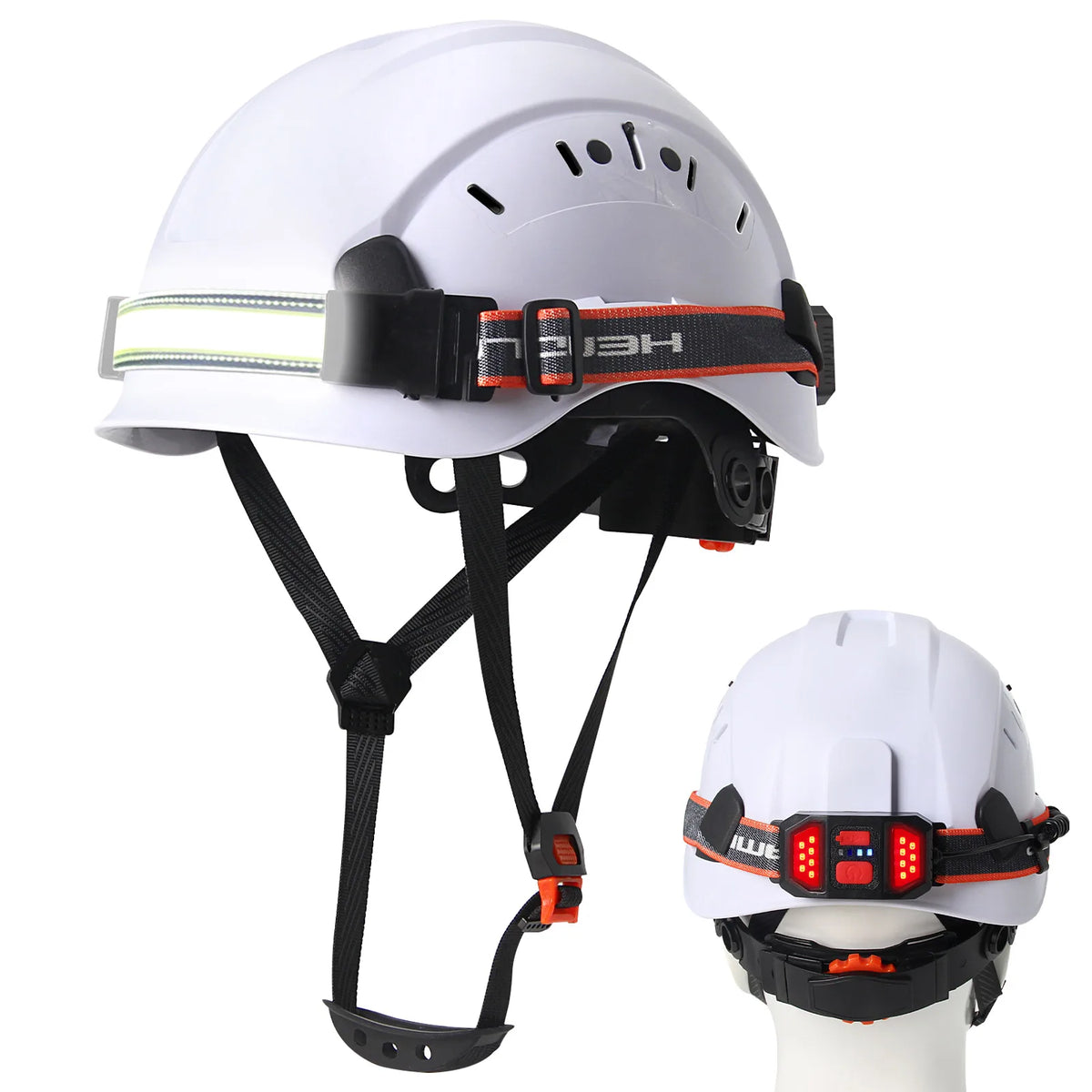 Aolamegs SF06 CR08 Safety Helmet &ndash; Lightweight ABS LED White A