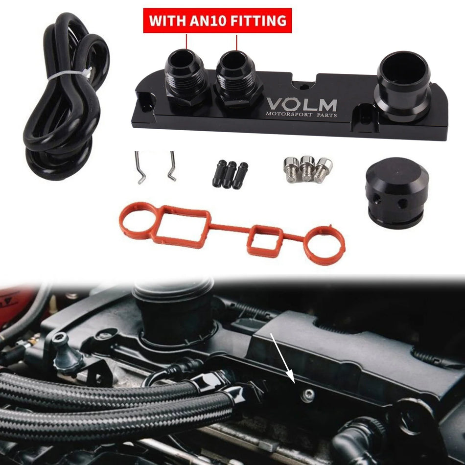 PCV-Adapter aus Billet-Aluminium für VW Passat, Jetta, Golf GTI 2.0 TFSI EA113