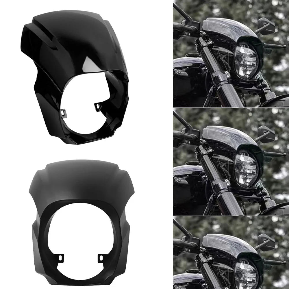 Motorcycle Headlight Fairing Cover &ndash; Durable ABS Material for Harley Softail Breakout 2018-2022