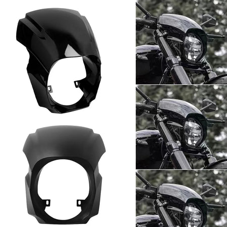 Motorcycle Headlight Fairing Cover &ndash; Durable ABS Material for Harley Softail Breakout 2018-2022