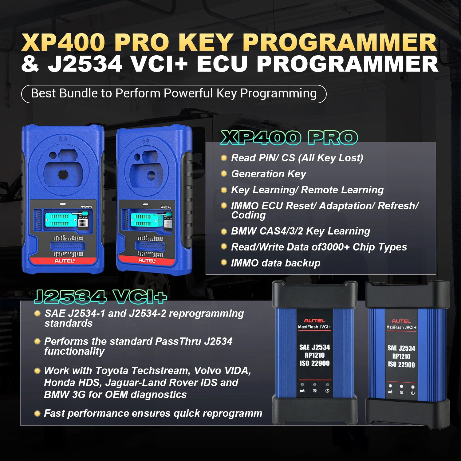 Autel MaxiIM IM608S II &ndash; XP400 PRO Included, J2534 ECU