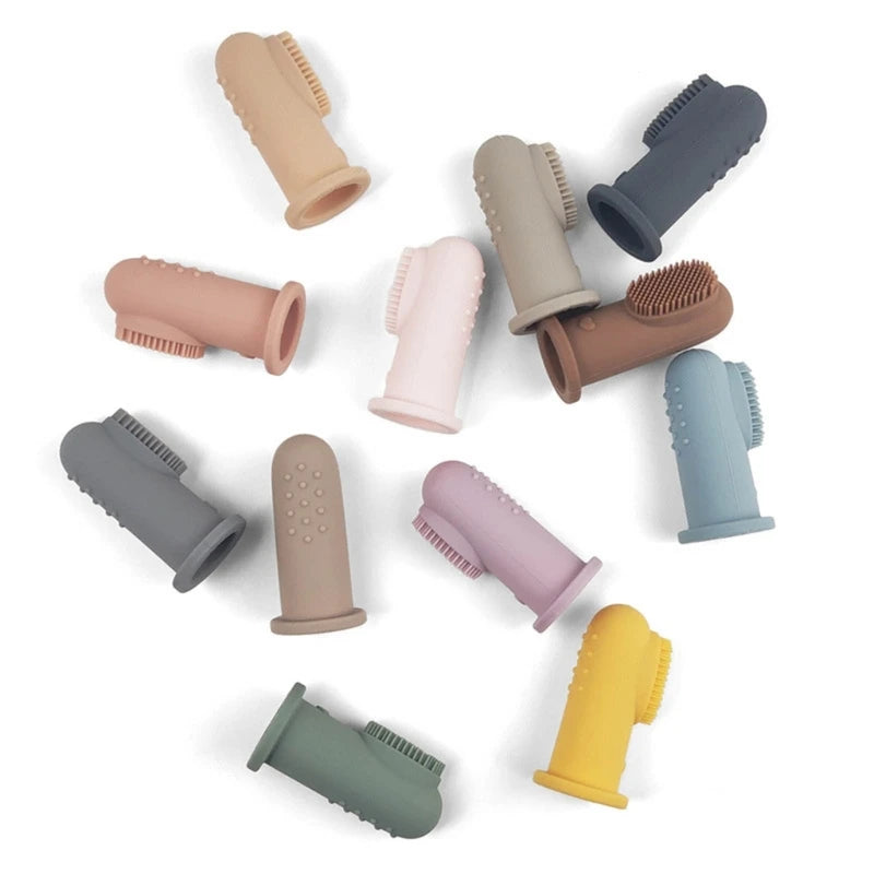 Food-Grade Silicone Baby Finger Toothbrush for Infants 0-2 Years