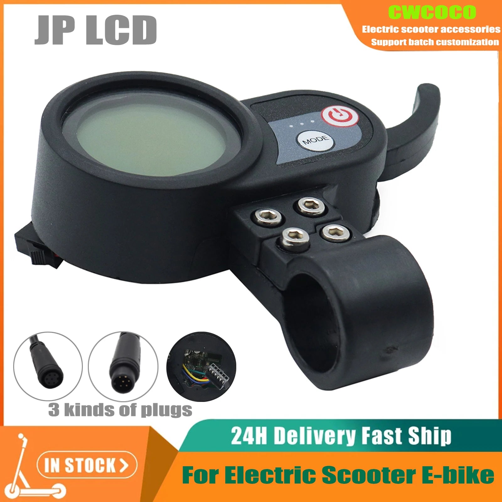 Advanced LCD Display Throttle for Electric Scooters with USB Charging