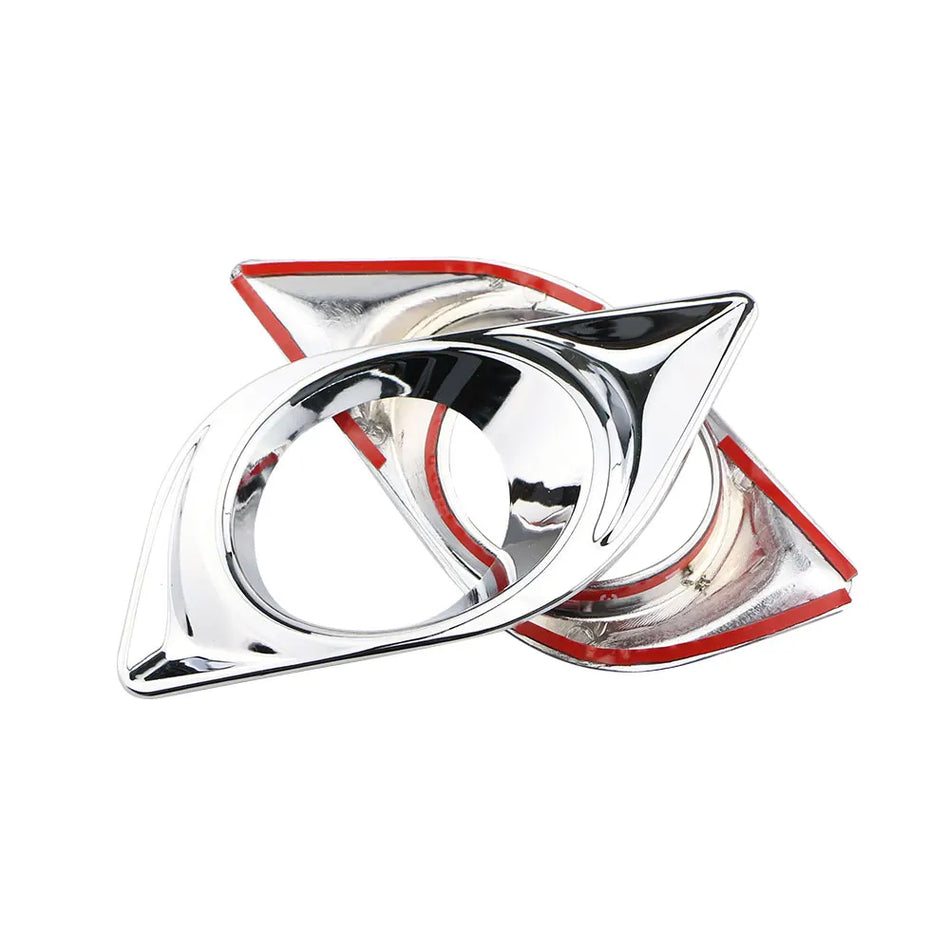 Nissan Versa Latio Almera Sunny Chrome Front Fog Light Cover Sticker ABS Chrome