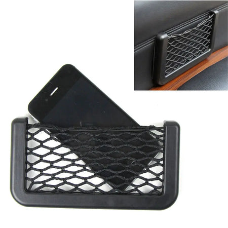 Car Rear Seat Organiser Mesh Storage Bag &ndash; Universal Velcro