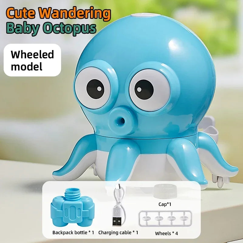 Walking Octopus Bubble Machine &ndash; Two Gear Light Music Modes no bubble style