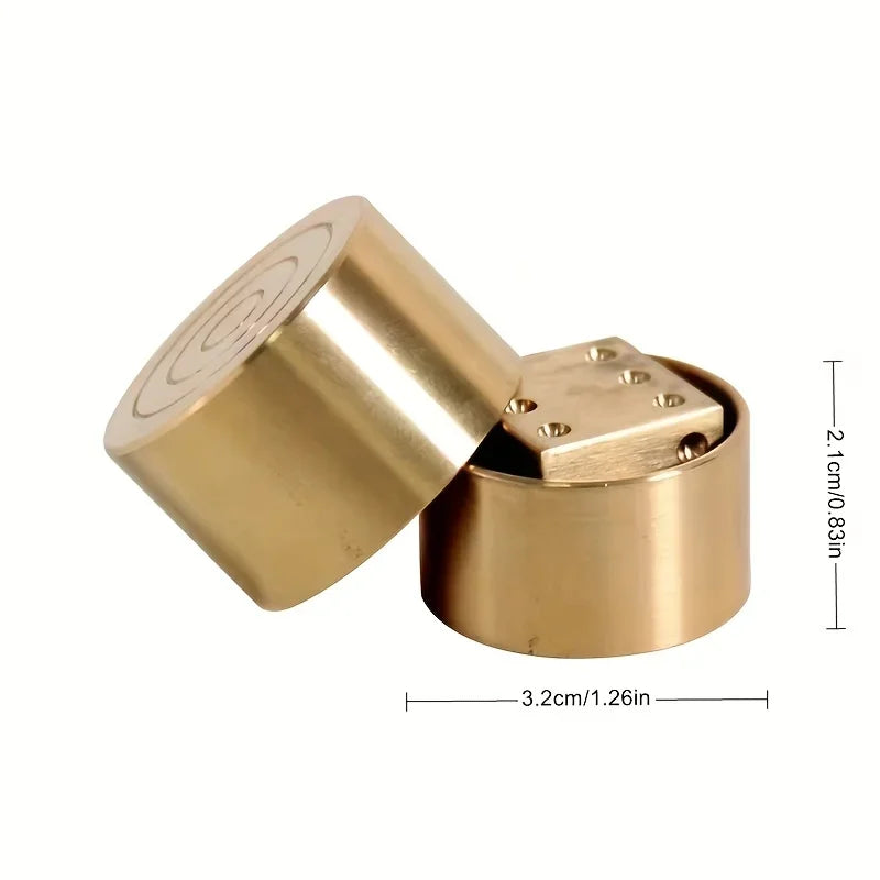 Super Mental Die (Brass) &ndash; Precision Close Up Magic Prop