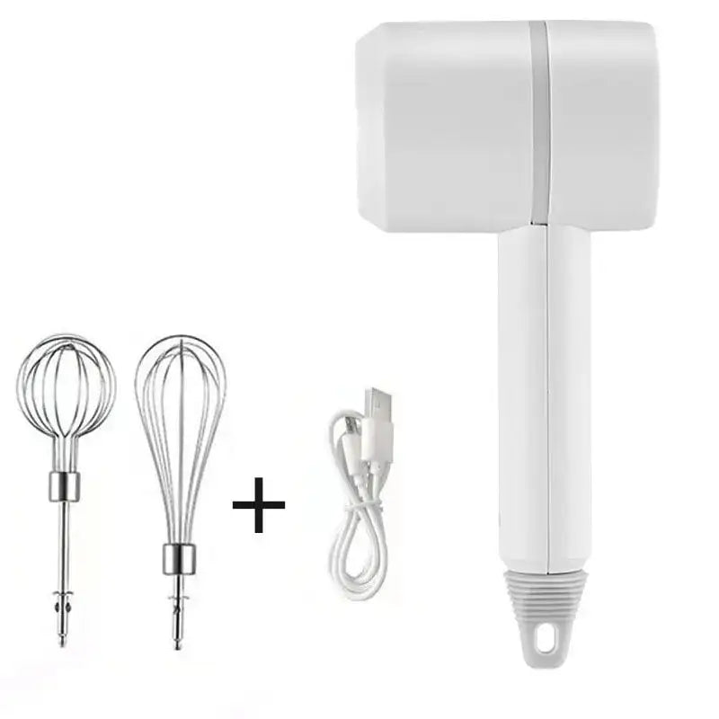 USB 2 In 1 Electric Milk Frother And Chopper Whisk 3 Speed White 1 / Poland