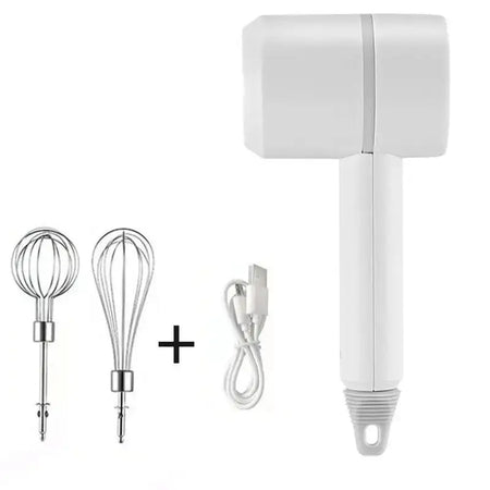 USB 2 In 1 Electric Milk Frother And Chopper Whisk 3 Speed White 1 / Poland
