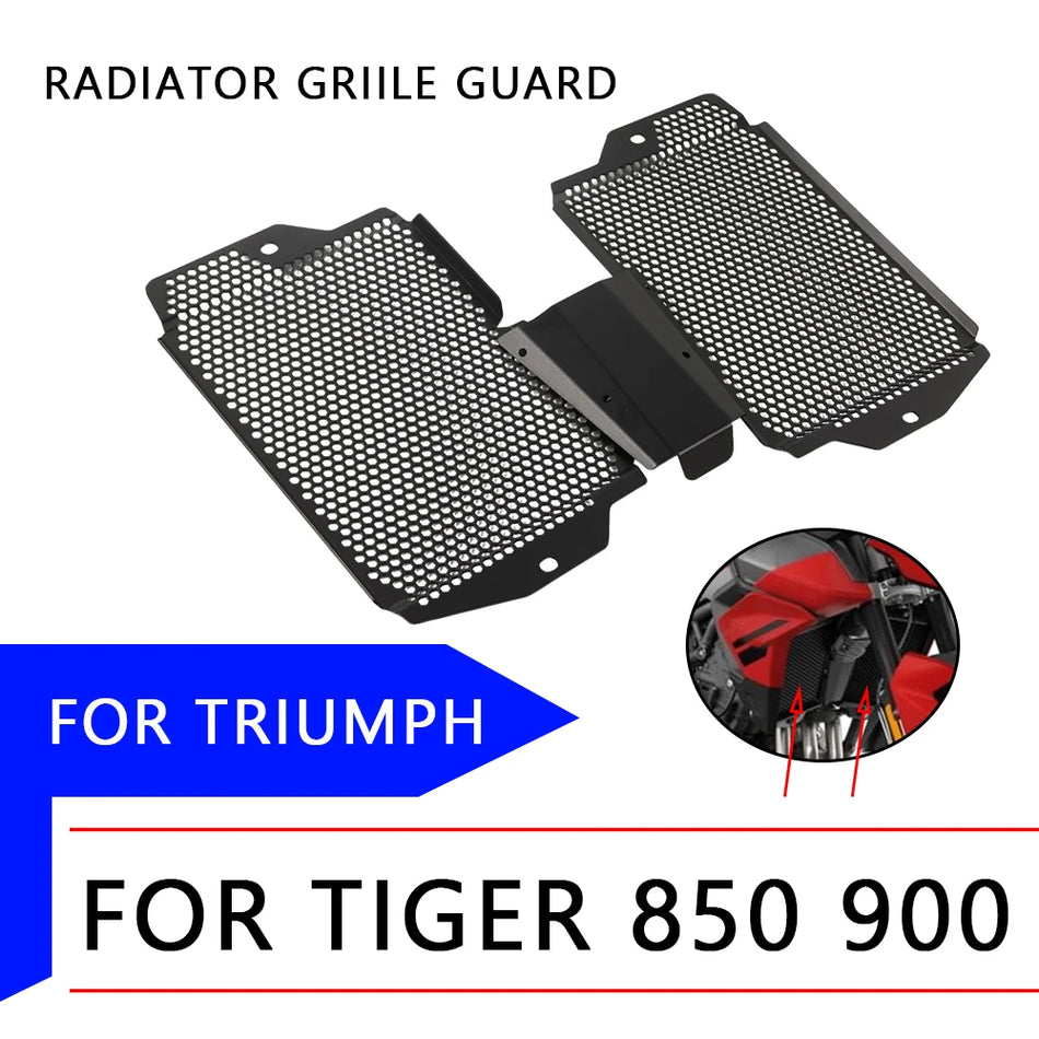Protector de rejilla del radiador Triumph Tiger 900, aleación de aluminio negro