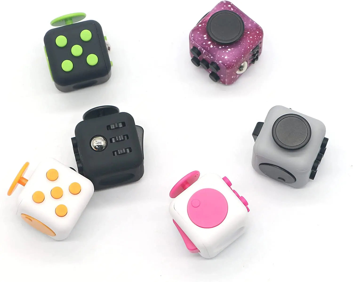 Solid Colour Fidget Decompression Dice for Stress Relief