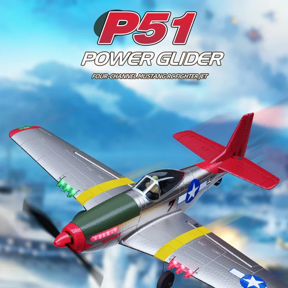 P51 Mustang Fighter 4CH Remote Control Aircraft &ndash; Foam Toy