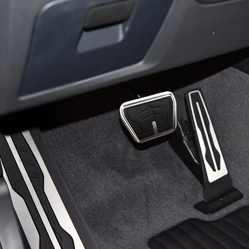 Комплект накладок на педали из нержавеющей стали для BMW X3 G01 X4 G02, газ и тормоз, подножка для ног