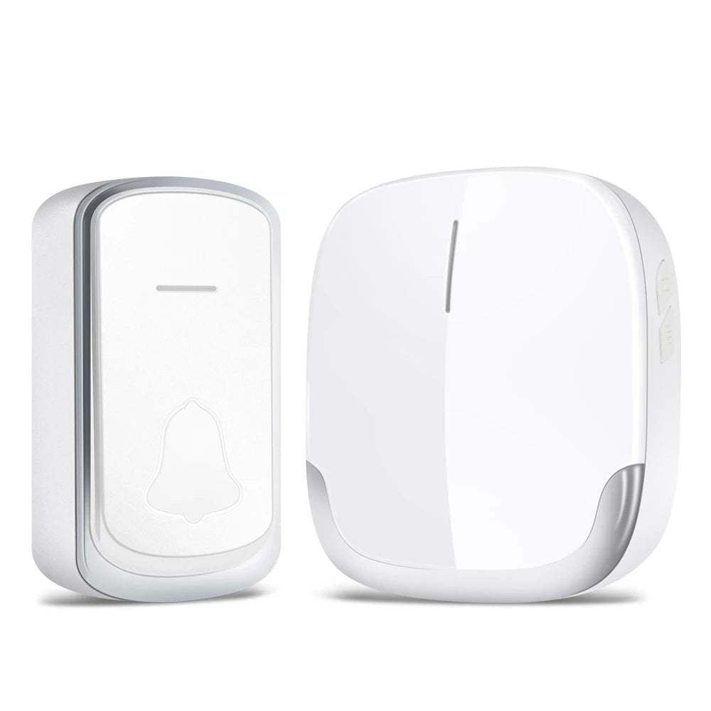 Wireless Doorbell Self Powered &ndash; Weatherproof Outdoor Use WHITE / EU